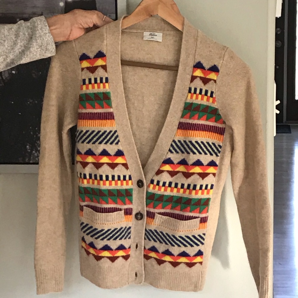 Madewell “southwestern style” cardigan.